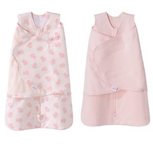 Bundle of 2 Halo SleepSack Swaddles Girls Newborn to 3 Months Rose Pink Cotton